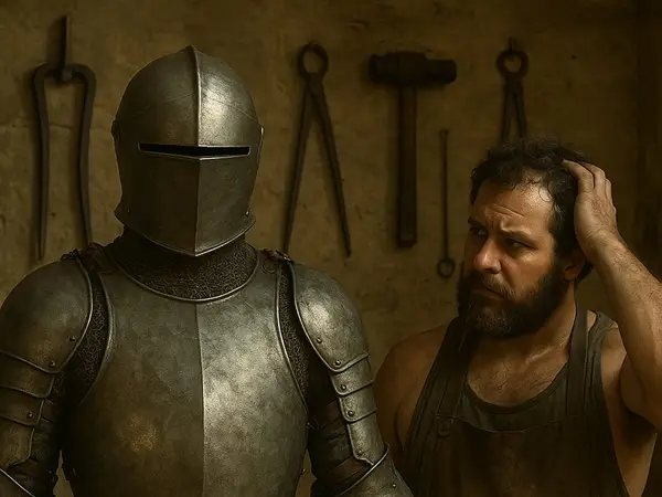 O Cavaleiro Preso na Armadura: quando a proteção se torna a prisão 1 O Cavaleiro Preso na Armadura sou eu. É você.